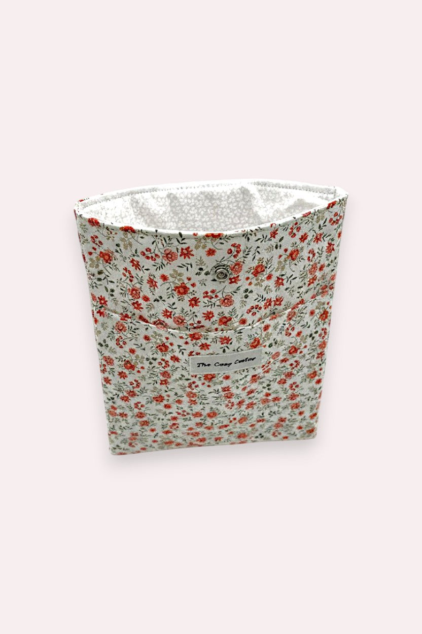 Book Sleeve (Small) - Tangerine Floral