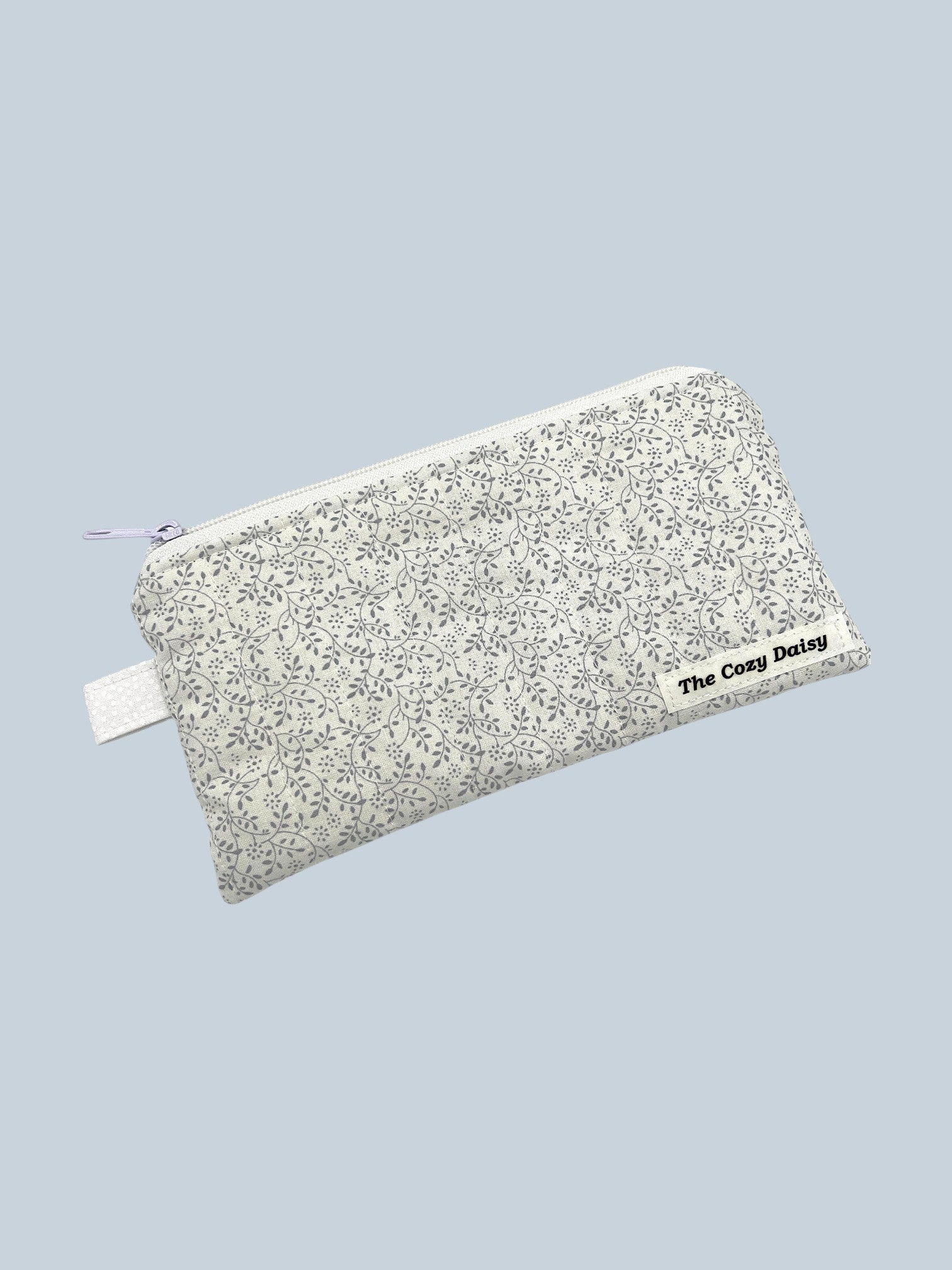 Whispering Vines pencil and glasses case, outside view — handmade by The Cozy Daisy
