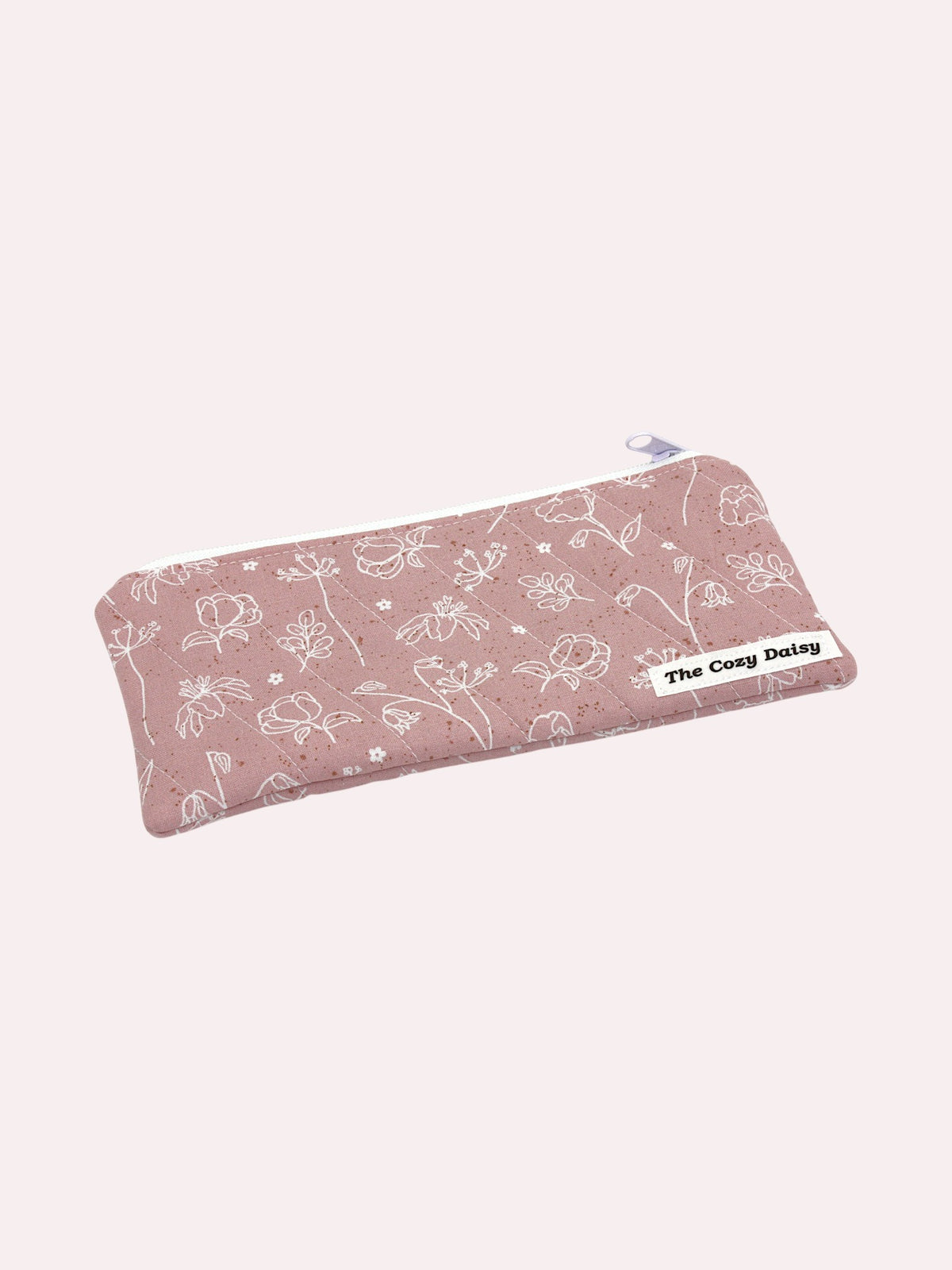 Pencil/Glass Case — Blushed Meadow Bloom