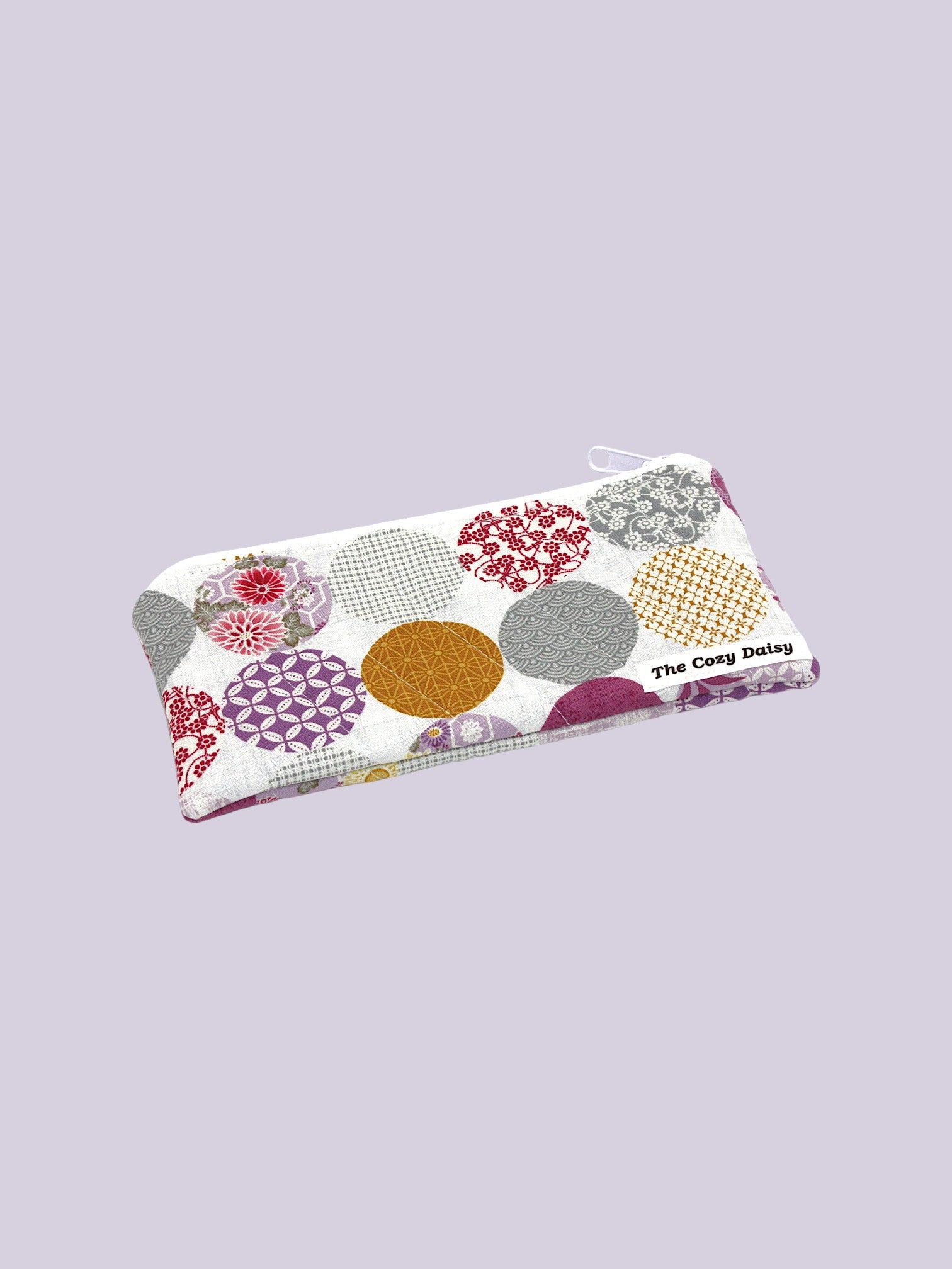 Pencil/Glass Case — Circular Motifs