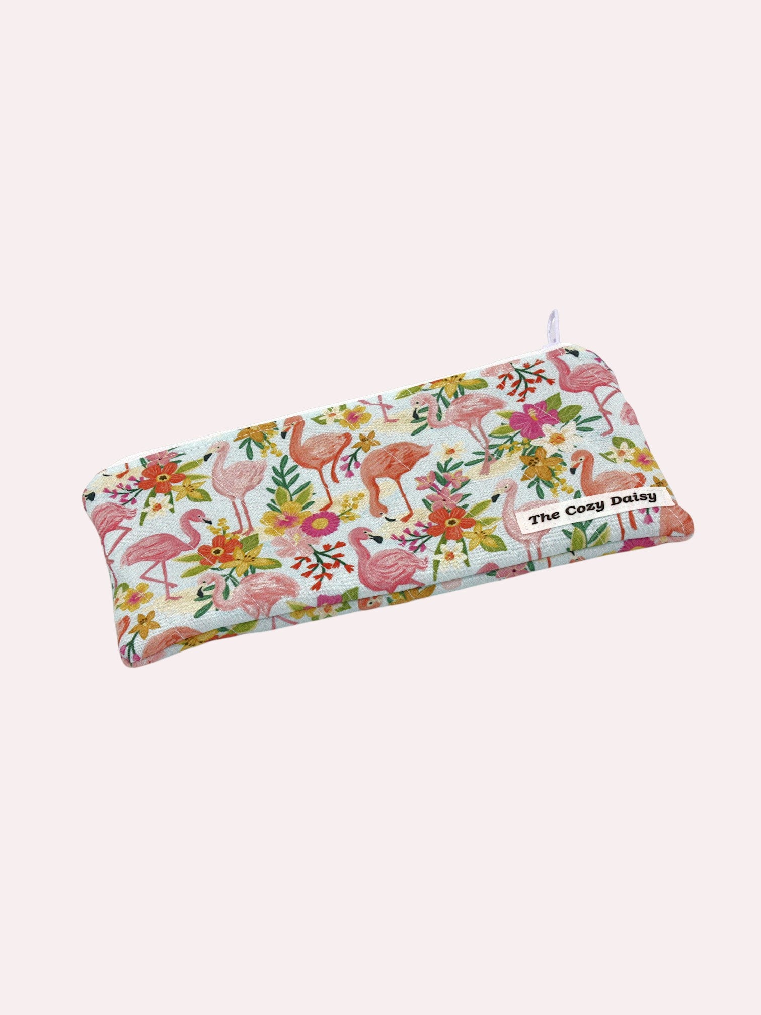 Pencil/Glass Case — Flamingo