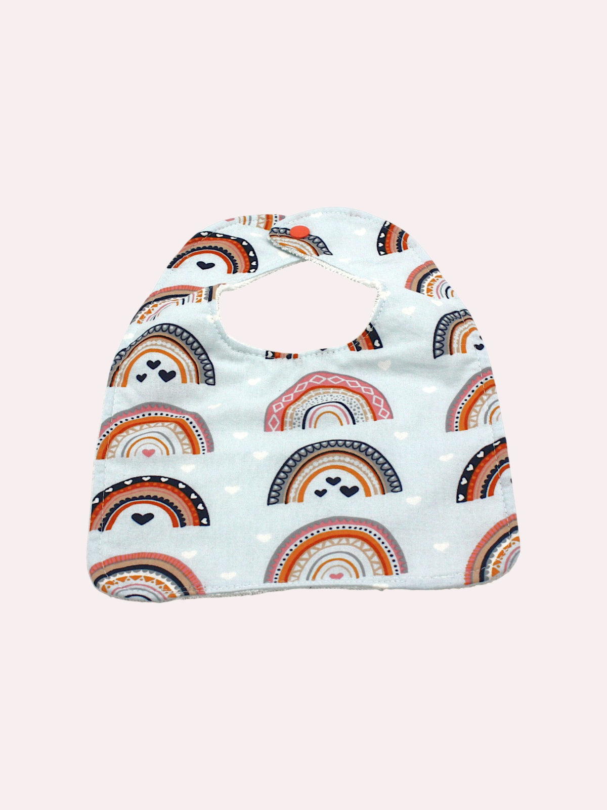 Blue Rainbows baby bib