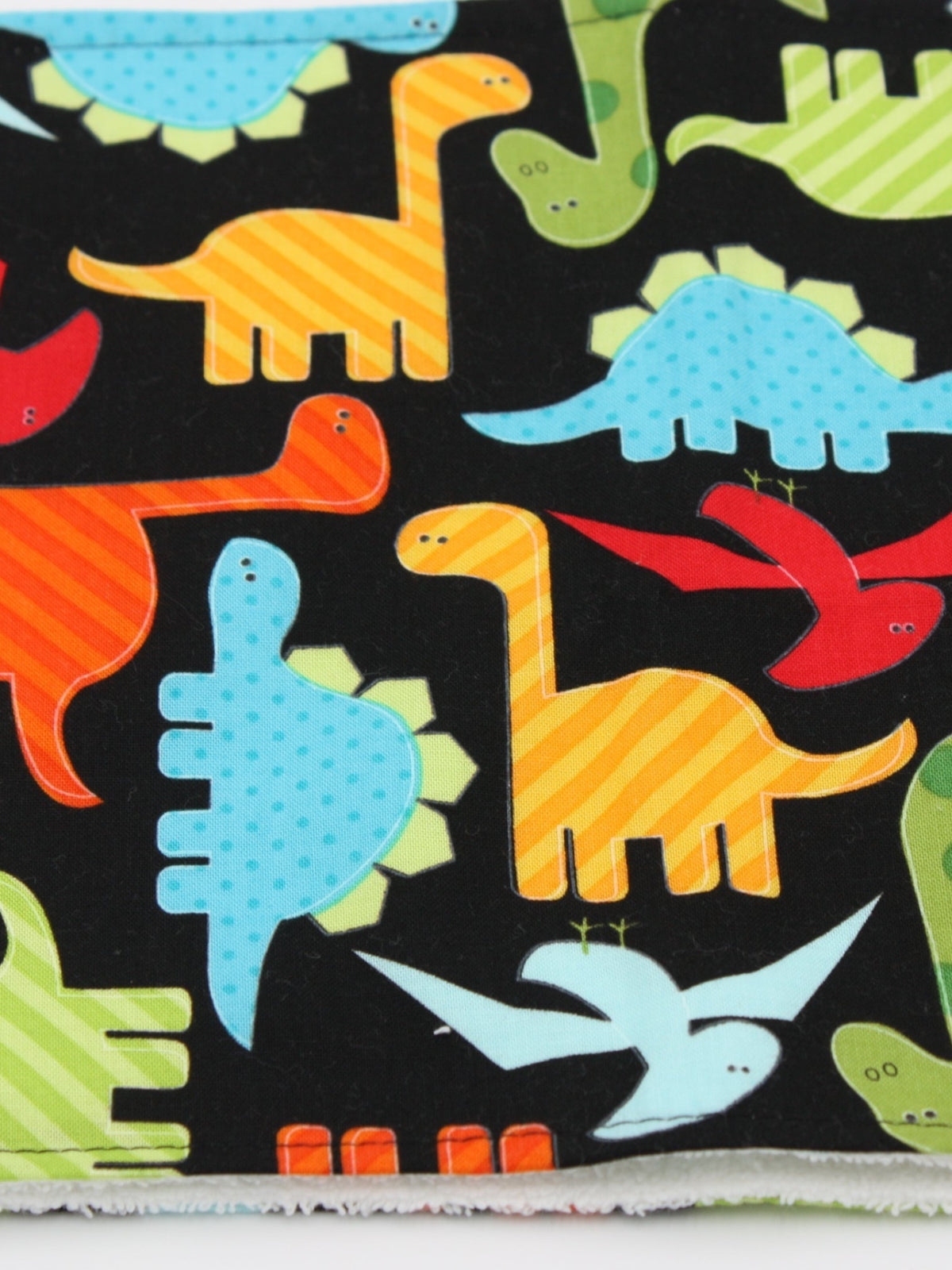 Bib & Burp Cloth Set — Dinosaur — detail
