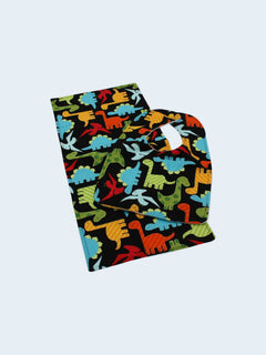 Bib & Burp Cloth Set — Dinosaur — outside