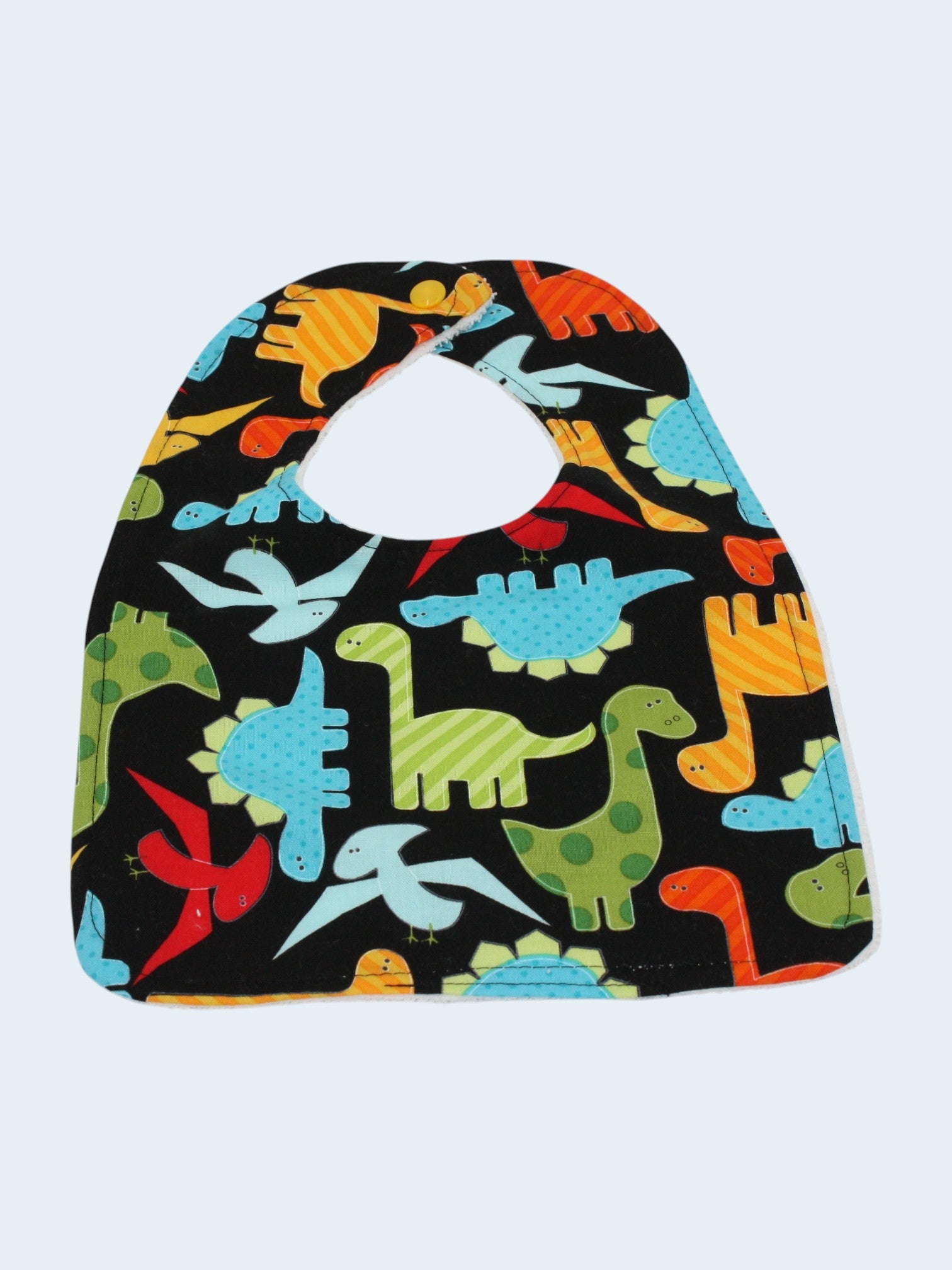 Bib & Burp Cloth Set — Dinosaur — outside