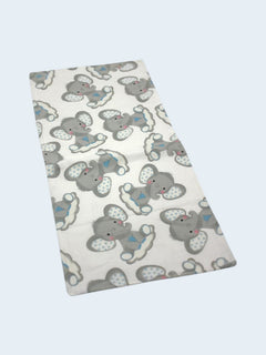 Elephants flannel burp cloth handmade by The Cozy Daisy