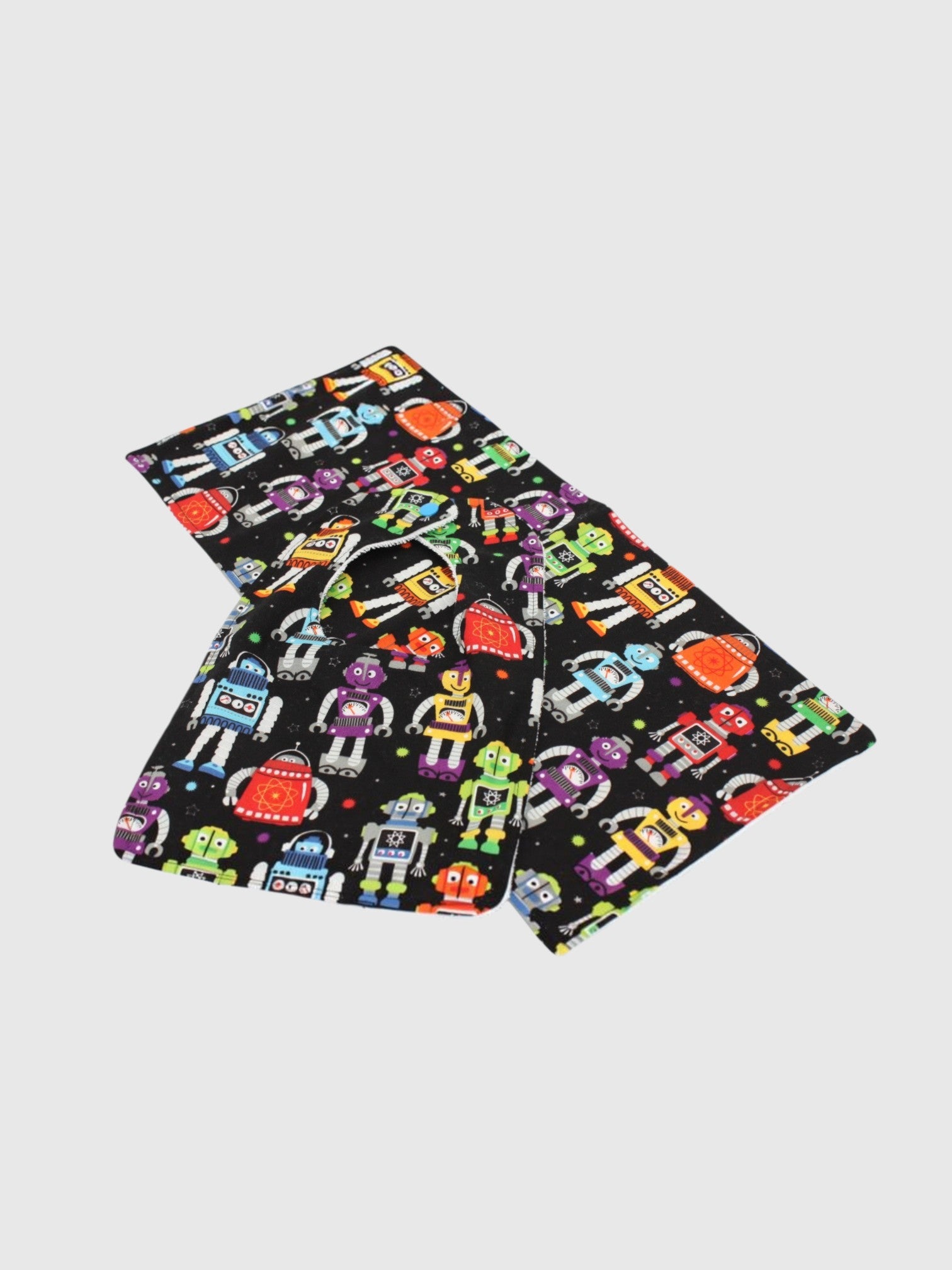 Bib & Burp Cloth Set — Robot — outside