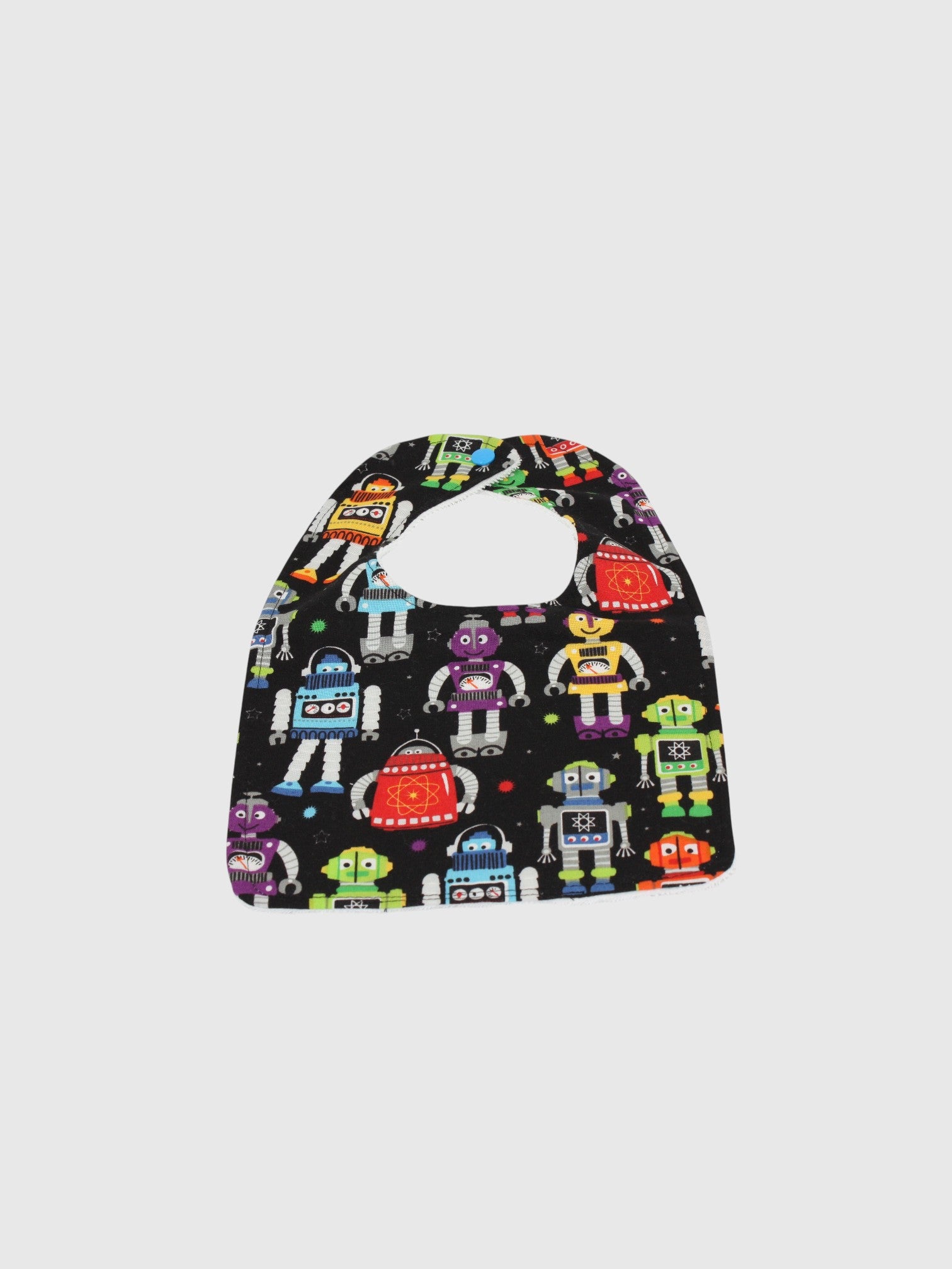 Bib & Burp Cloth Set — Robot — outside