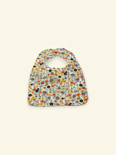 Bib & Burp Cloth Set — Spring Flowers — outside