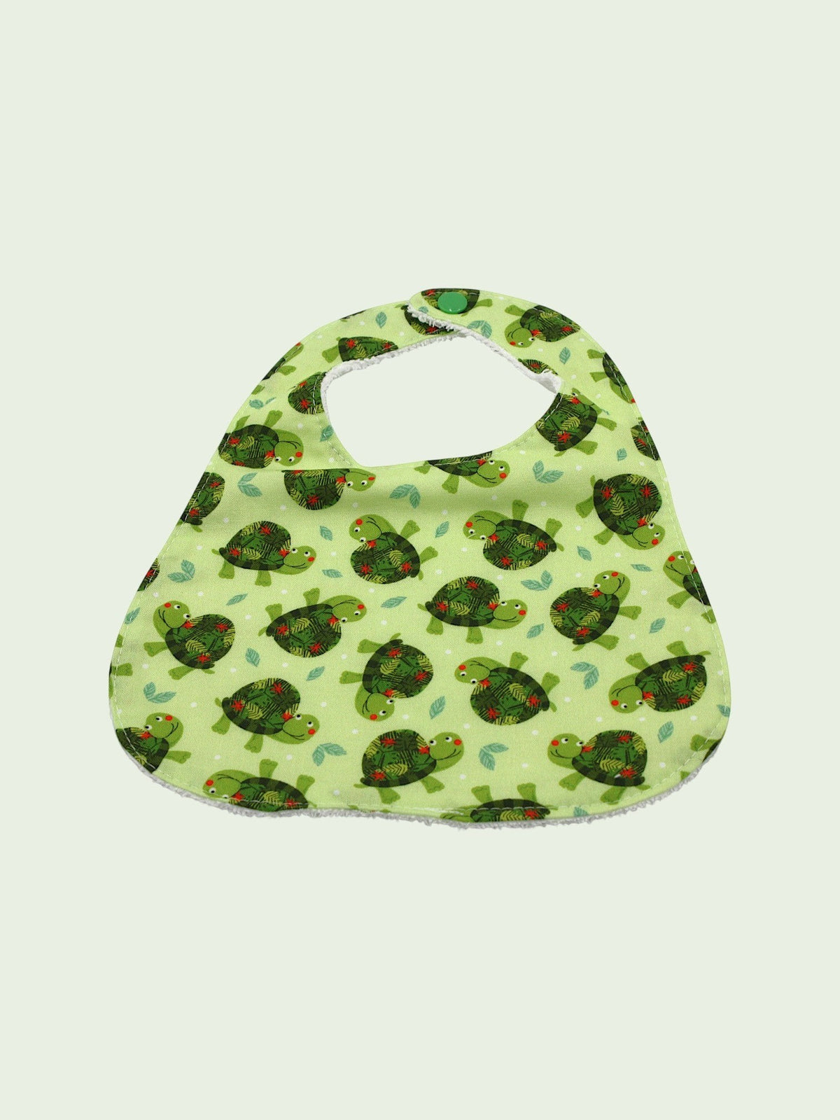 Turtles baby bib