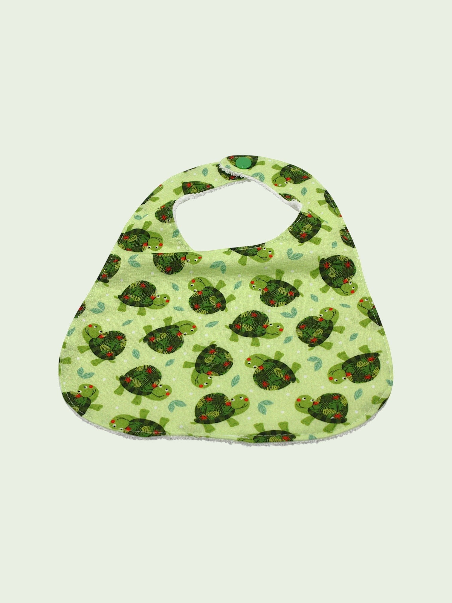 Turtles baby bib