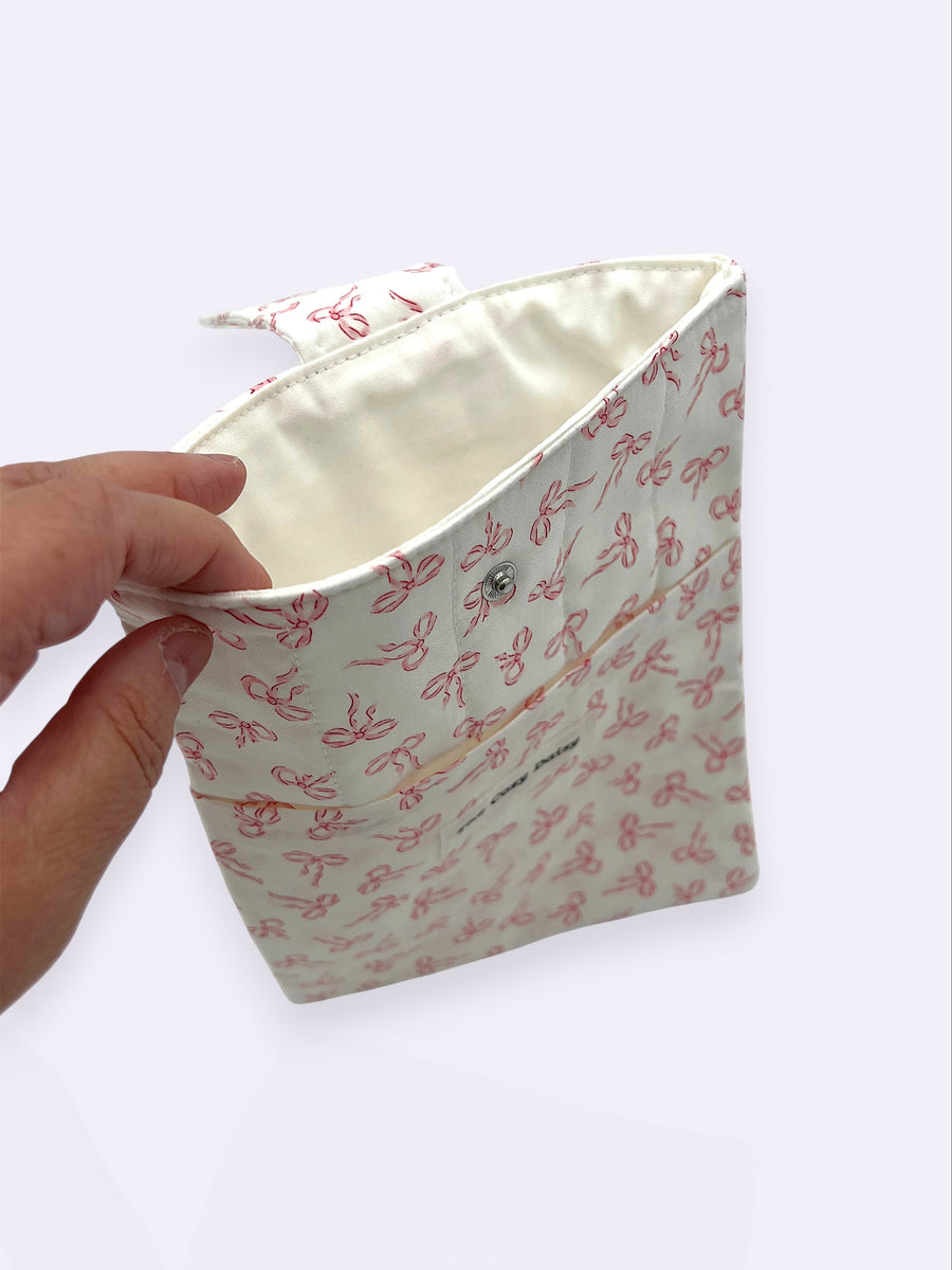 Book Sleeve (Small) - Petite Pink Bows