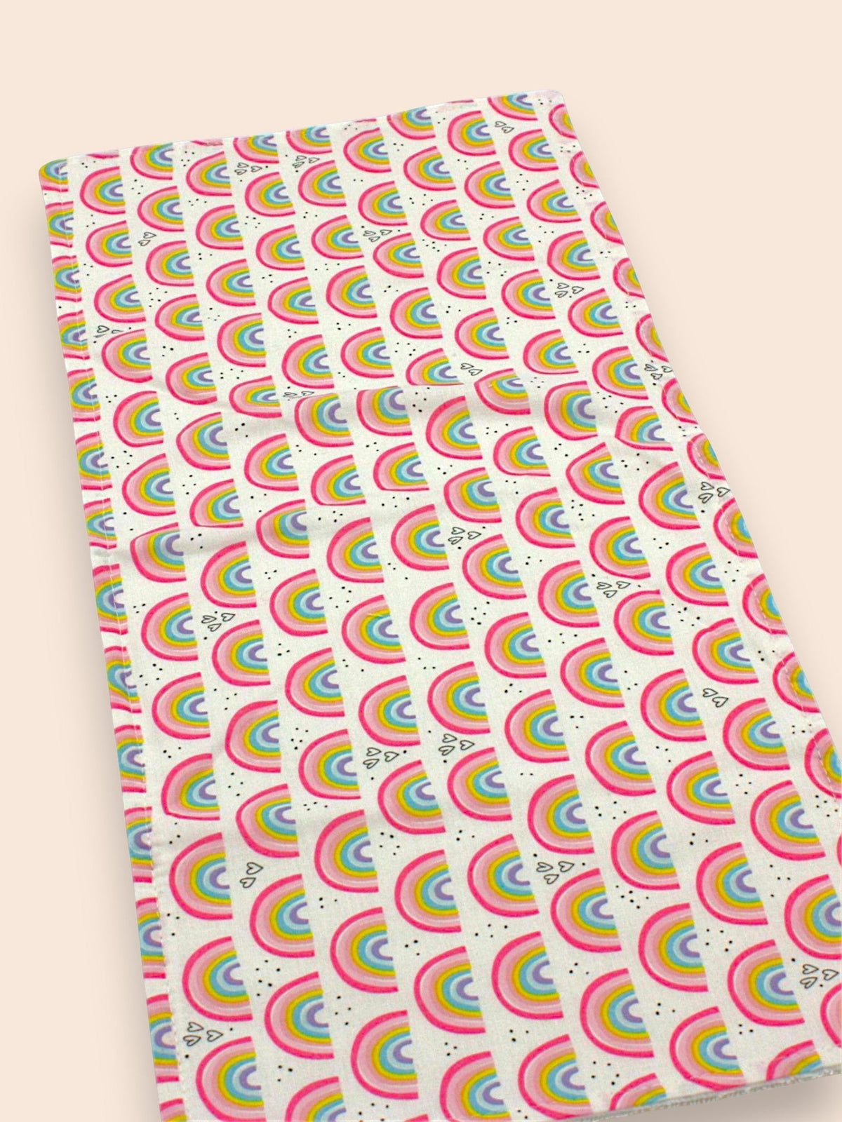 Small Rainbows burp cloth