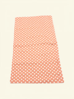 Peach burp cloth