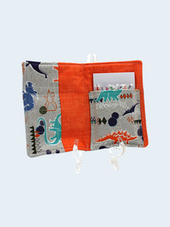 Crayon Wallet — Dinosaurs — inside