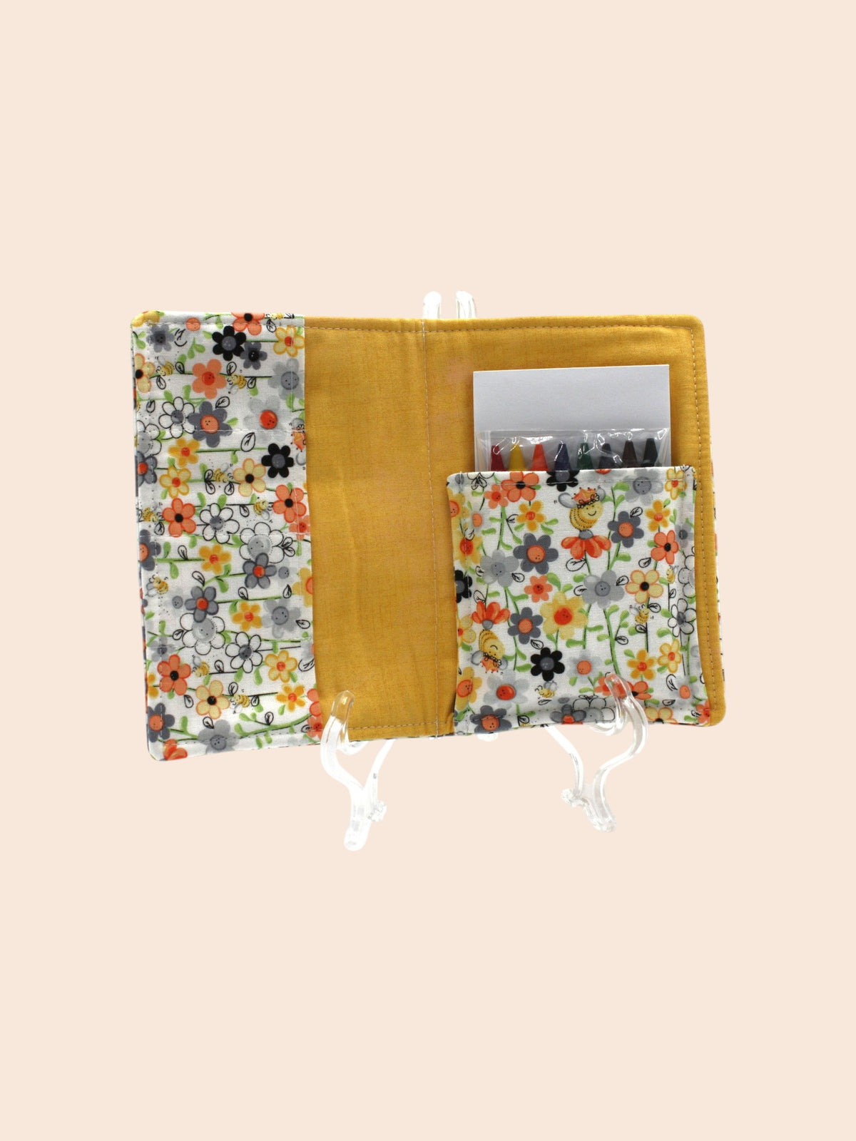 Crayon Wallet — Spring Garden — inside