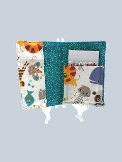 Crayon Wallet — Zoo Animals — outside