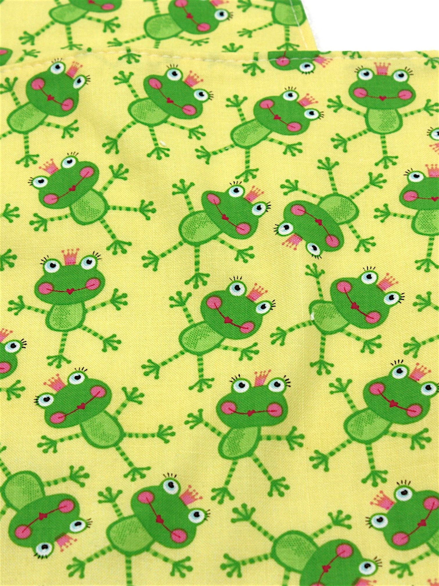 Frog Princess fabric print close-up