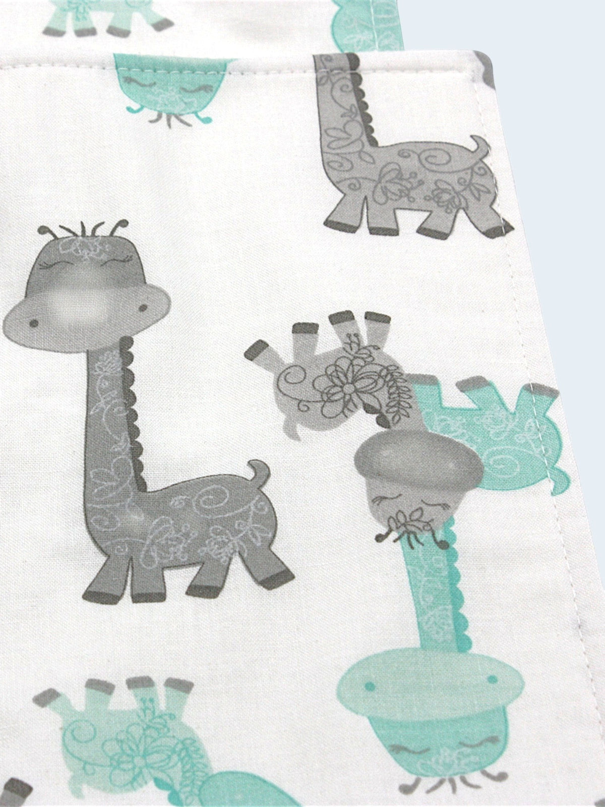 Giraffe fabric print close-up