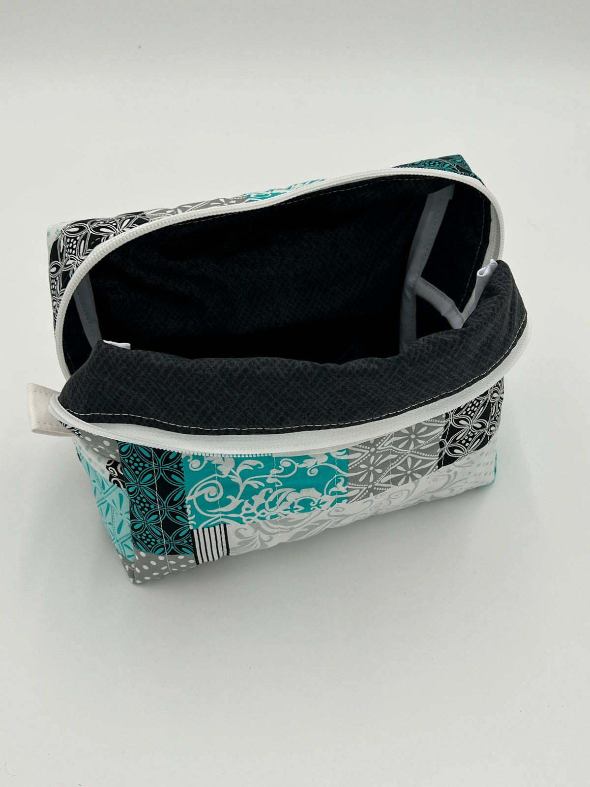 Holland Pouch — Teal open interior
