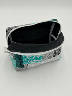 Holland Pouch — Teal open interior