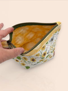 Pyramid Pouch (Large) — Bumblebee — inside