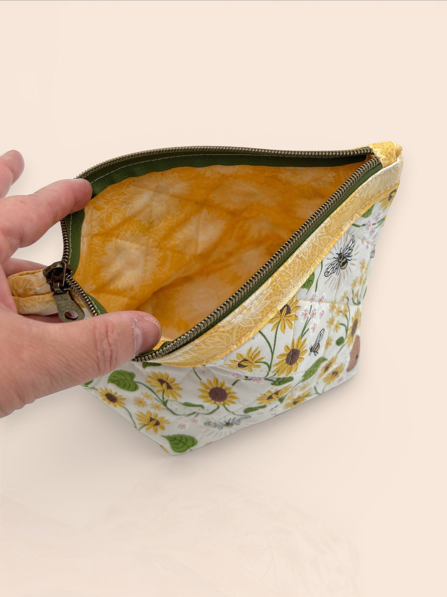 Pyramid Pouch (Large) — Bumblebee — inside