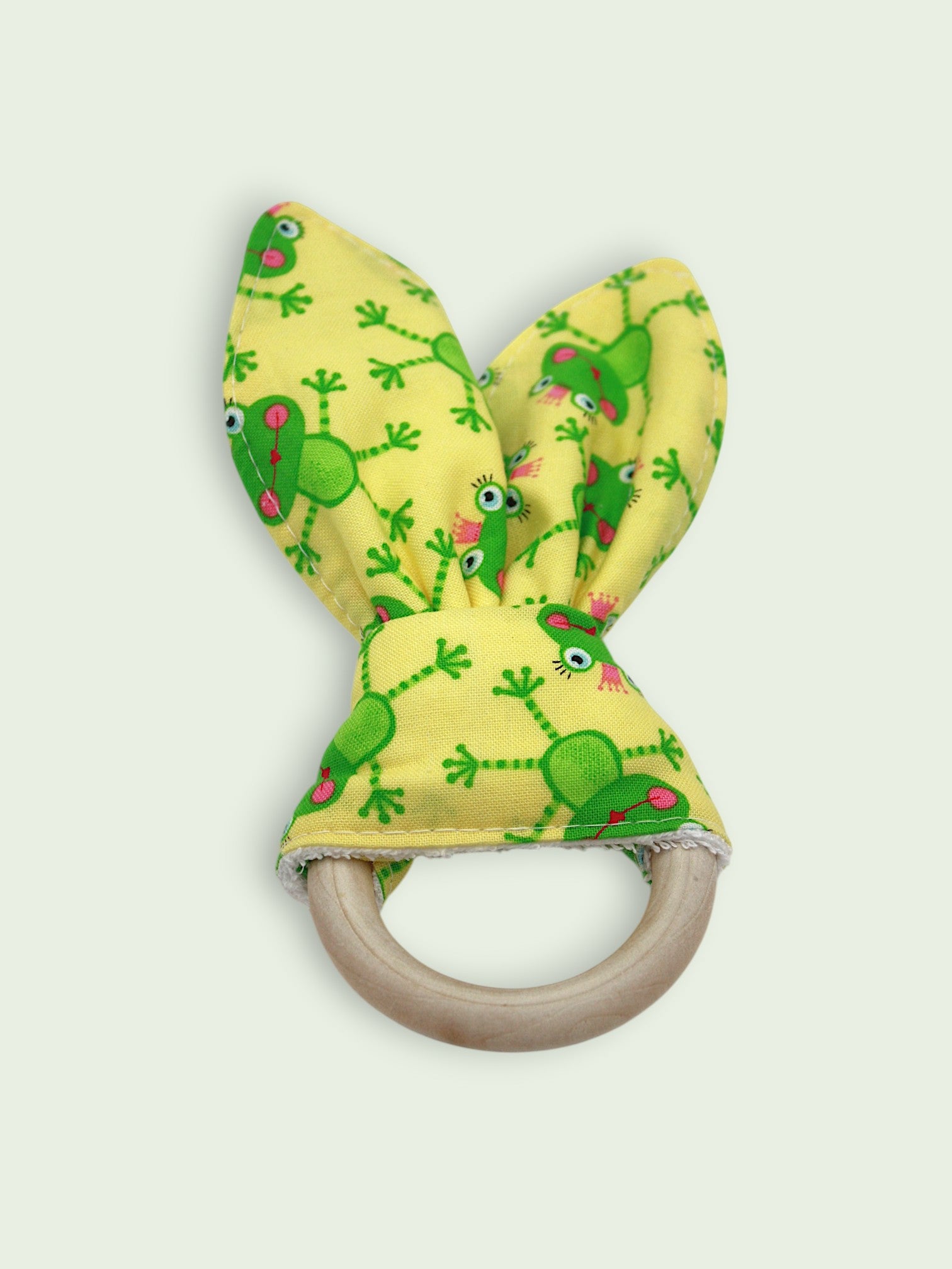 Teething Ring — Frog Princess — outside