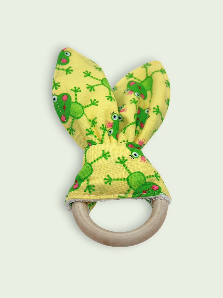 Teething Ring — Frog Princess — outside