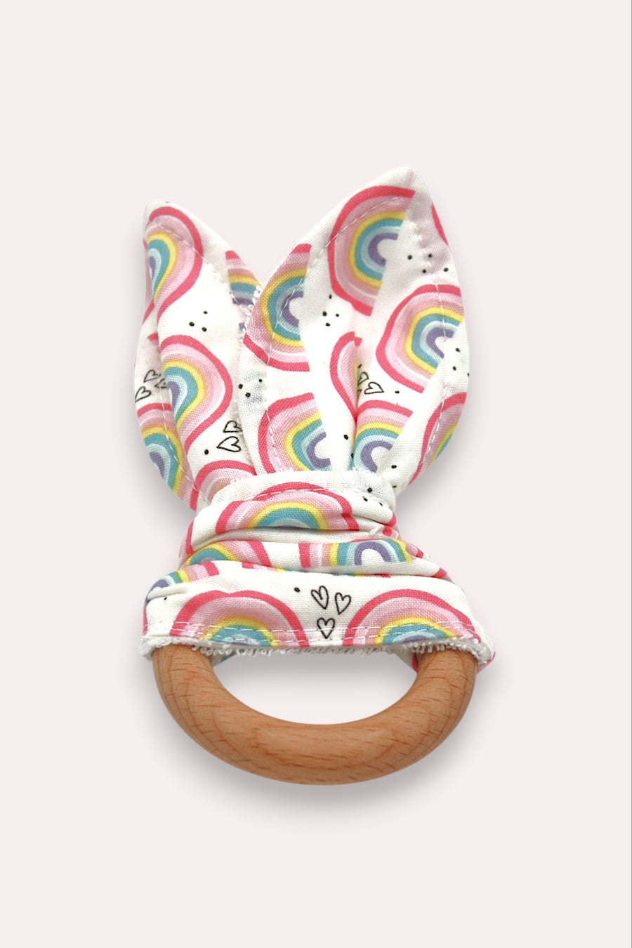 Teething Ring — Small Rainbows — outside