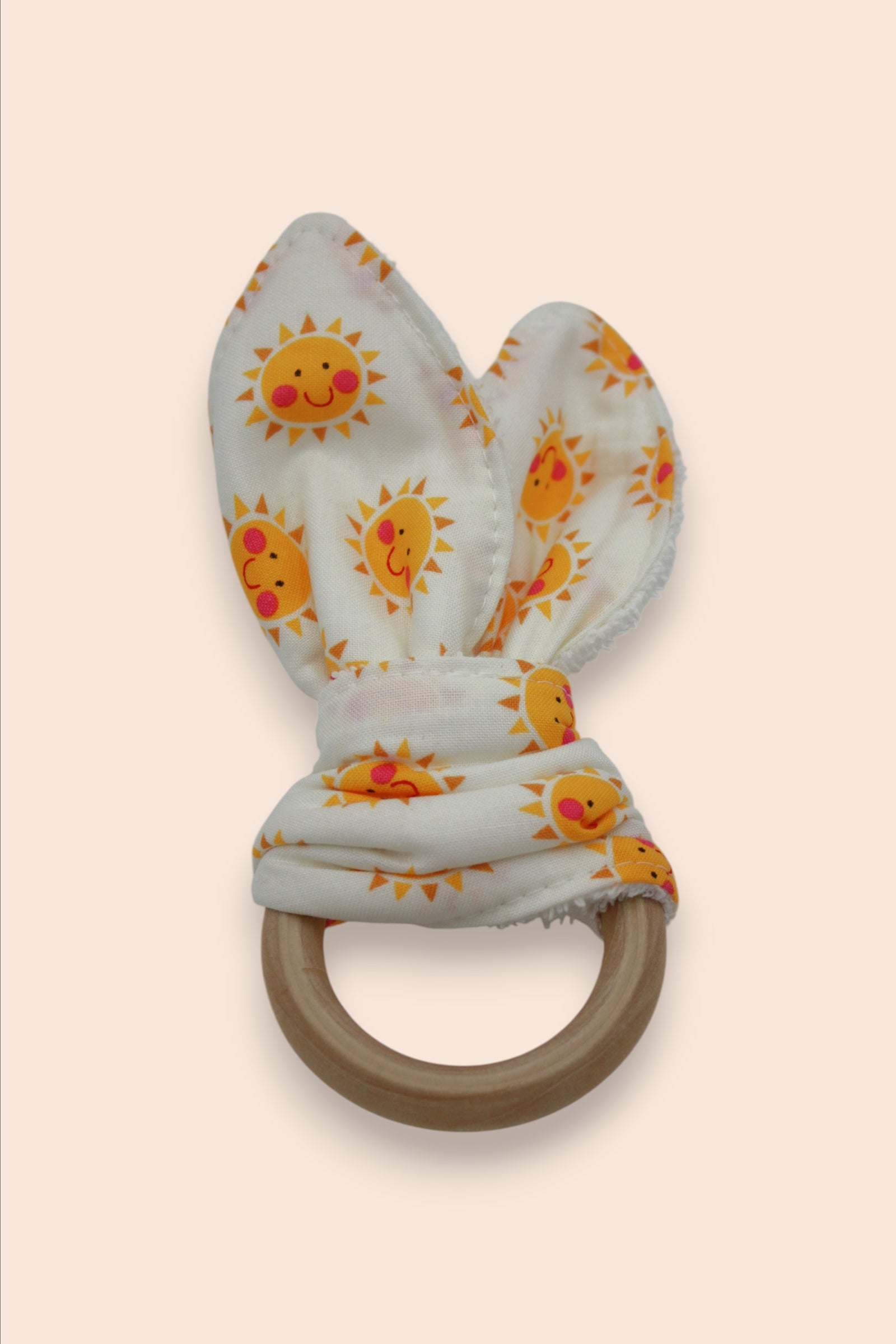 Teething Ring — Smiley Sunshine — outside