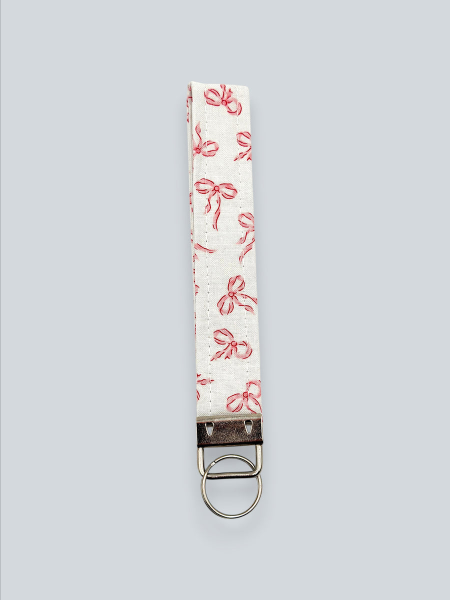 Wristlet — Petite Pink Bows — outside