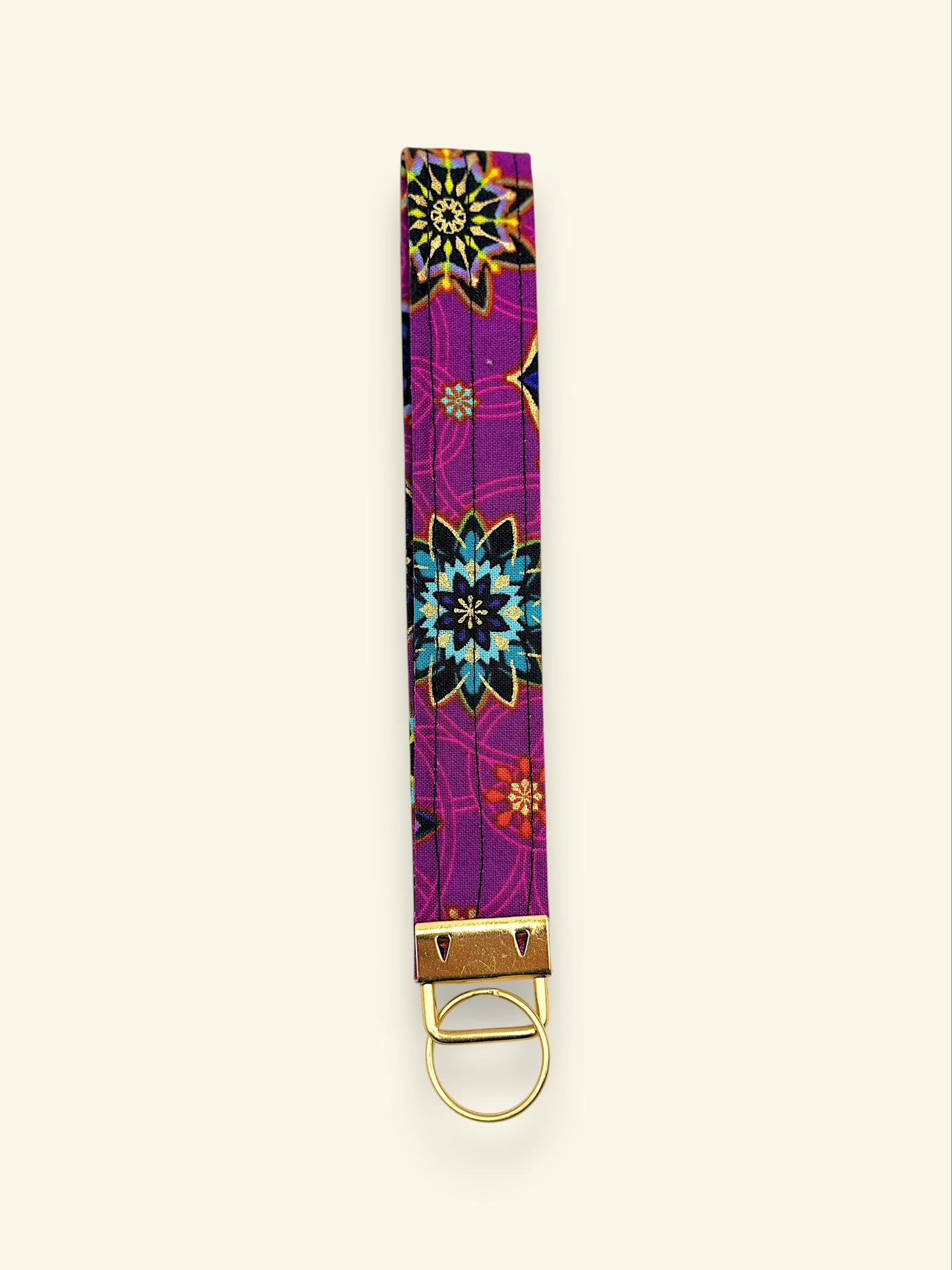 Wristlet — Purple Bazaar Medallion — outside